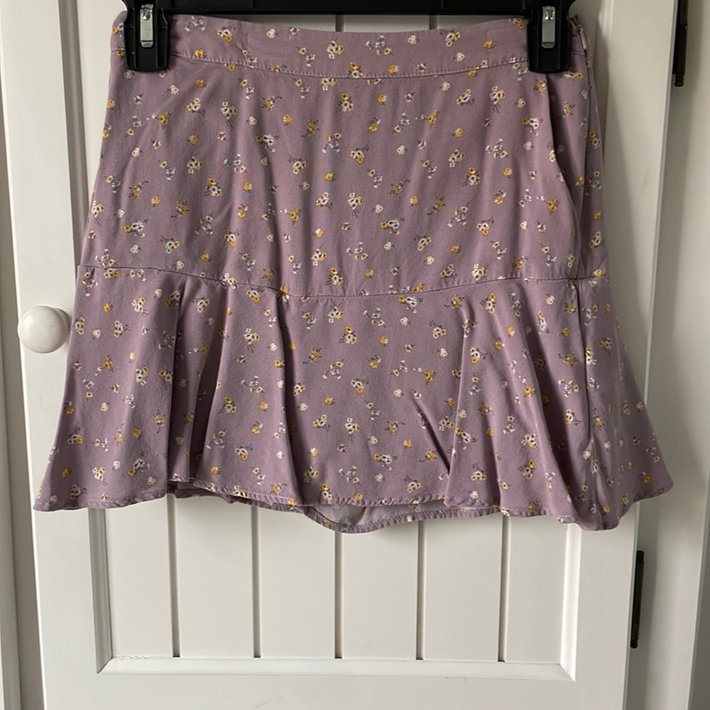 Hollister Flower Print Ultra High-Rise Womens Mini Skirt